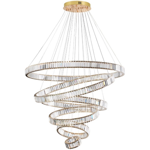 

Подвесная люстра светодиодная в виде спирали Odeon Light Vekia 5015/260L, Прозрачный, Vekia 5015/260L
