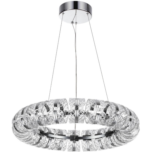 

Подвесной светильник Odeon Light Mirage 5029/128L хром/металл/акрил LED 128W 4000K 7847лм, Прозрачный, Mirage 5029/128L