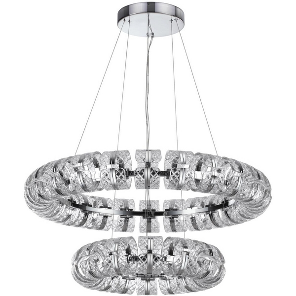 

Подвесной светильник Odeon Light Mirage 5029/230L хром/металл/акрил LED 230W 4000K 15663лм, Прозрачный, Mirage 5029/230L