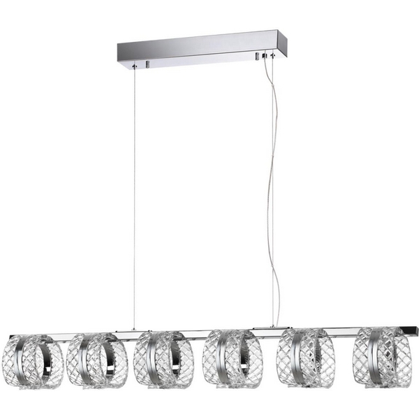 

Подвесной светильник Odeon Light Mirage 5029/40L хром/металл/акрил LED 40W 4000K 2453лм, Прозрачный, Mirage 5029/40L