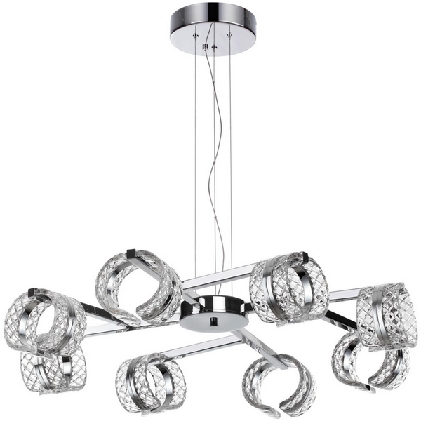 

Подвесной светильник Odeon Light Mirage 5029/53L хром/металл/акрил LED 53W 4000K 3744лм, Прозрачный, Mirage 5029/53L