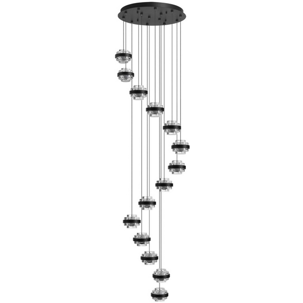 

Подвесная люстра Odeon Light Klot 5031/80L черный/металл/акрил LED 80W 4000K 5723лм, Klot 5031/80L