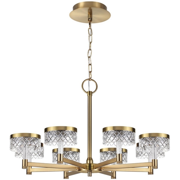 

Подвесная люстра Odeon Light Fivre 5032/48L античн.бронза/металл/акрил LED 48W 4000K 3336лм, Прозрачный, Fivre 5032/48L