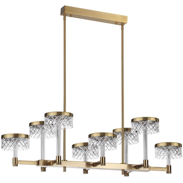 

Потолочная люстра на штанге Odeon Light Fivre 5032/48LA античн.бронза/металл/акрил LED 48W 4000K 3125лм, Прозрачный, Fivre 5032/48LA