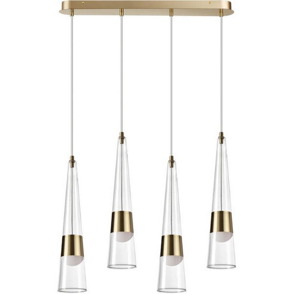 

Подвесной светильник Odeon Light Lump 5043/42L глянц.золото/прозрачный/металл/стекло LED 42W 3000K 4167Лм, Lump 5043/42L