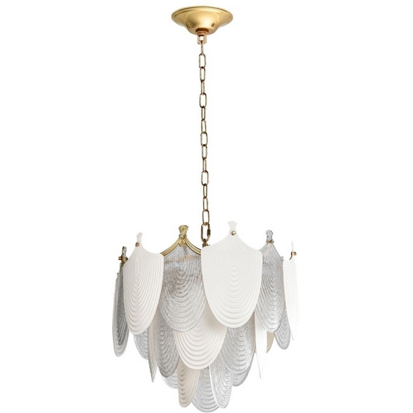 

Подвесная люстра Odeon Light Porcela 5051/11 золото/белый/прозрачный/металл/фарфор/стекло E14 11*40W, Porcela 5051/11