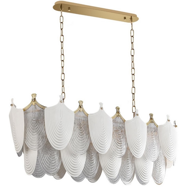 

Подвесная люстра Odeon Light Porcela 5051/14 золото/белый/прозрачный/металл/фарфор/стекло E14 14*40W, Porcela 5051/14