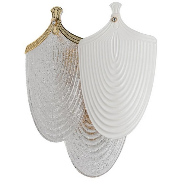 

Бра Odeon Light Porcela 5051/3W золото/белый/прозрачный/металл/фарфор/стекло G9 3*40W PORCELA, Porcela 5051/3W