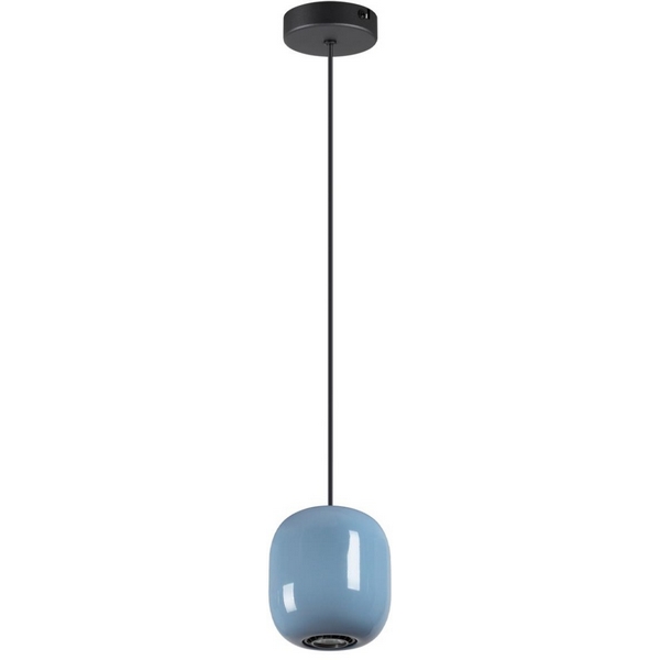 

Подвесной светильник Odeon Light Ovali 5053/1B PENDANT черный/голубой/металл GU10 LED 4W, Синий, Ovali 5053/1B