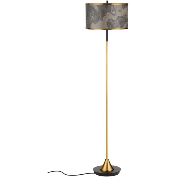 

Торшер Odeon Light Bergi 5064/2F античн.бронза/серо-беж./металл/натур.камен.шпон E27 LED 2*10W", Серый, Bergi 5064/2F