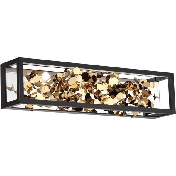 

Настенный светильник Odeon Light Bild 5065/17WL черный/золото/металл/металл LED 1*17W 4000K, Bild 5065/17WL