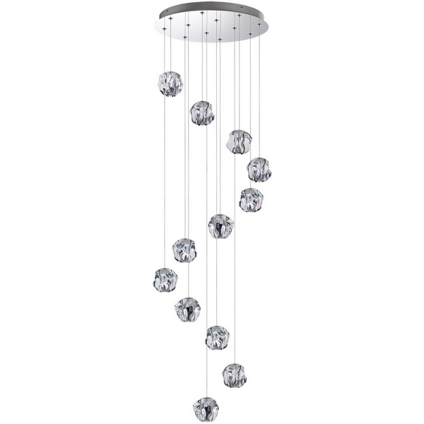 

Потолочная каскадная люстра Odeon Light Jemstone 5084/60L хром/прозрачный/металл/акрил LED 60W 4000K 3000Лм, Jemstone 5084/60L