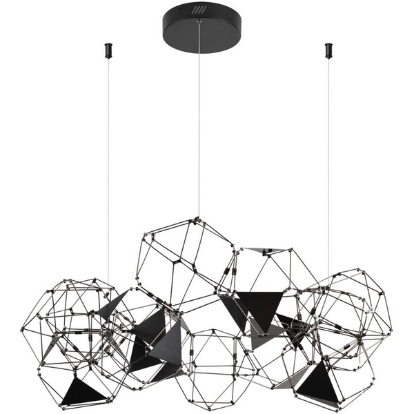 

Подвесная люстра Odeon Light Trellis 5087/56L черный хром/металл LED 56W 4000K 3360Лм, Trellis 5087/56L