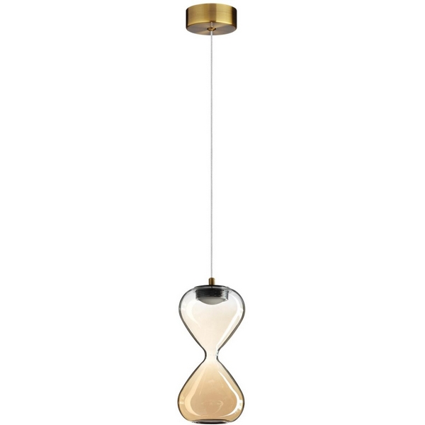 

Подвесной светильник Odeon Light Glessi 5093/4L античн.бронза/прозрачн./янтарный градиент/металл/стекло LED 4W 4000K, Glessi 5093/4L