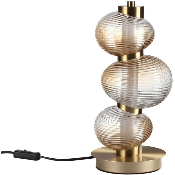 

Настольная лампа Odeon Light Bruco 5095/12TL латунный/янтарный градиент/металл/стекло LED 12W 4000K, bruco 5095/12TL
