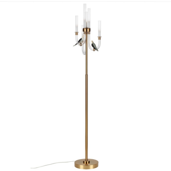 

Торшер Odeon Light Lark 5431/12FL золотой(под латунь)/белый градиент/беж./зеленый/ металл/стекло/керамика LED 12W 4000K, Lark 5431/12FL