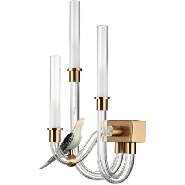 

Бра светодиодное Odeon Light Lark 5431/6WL золотой(под латунь)/белый градиент/беж./зеленый/ металл/стекло/керамика LED 6W 4000K, Lark 5431/6WL