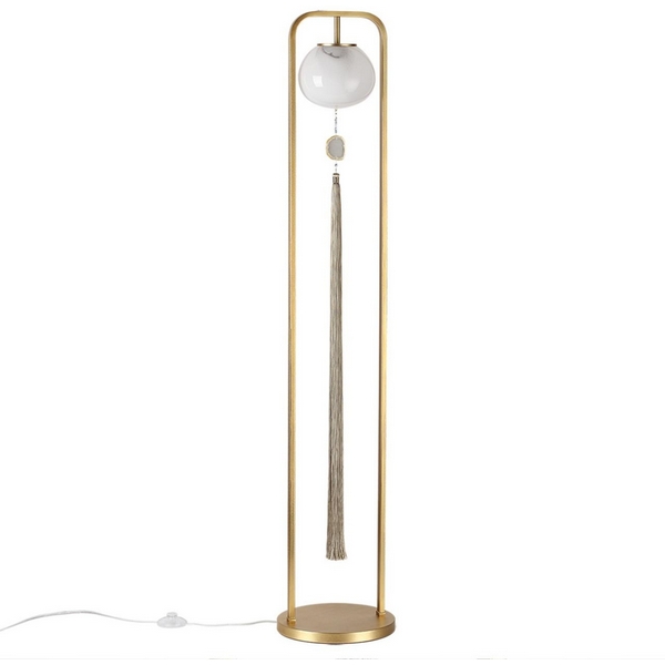 

Торшер Odeon Light Fiolent 5432/1F золотой(под латунь)/стекло/кисточка/агат E14 1*40W, Белый, Fiolent 5432/1F
