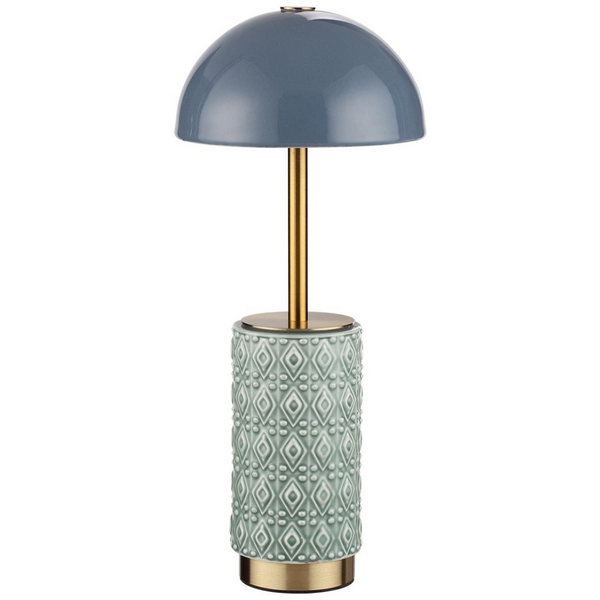 

Настольная лампа беспроводная Odeon Light Lulu 5452/5TLA светлая бронза/синий/зеленый/металл/керамика LED*5W 3000K, Lulu 5452/5TLA