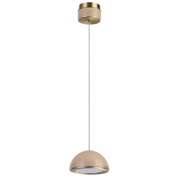 

Подвесной светильник светодиодный Odeon Light Lulu 5453/6L светлая бронза/бежевый/металл/керамика/акрил LED 6W 3000K, Lulu 5453/6L