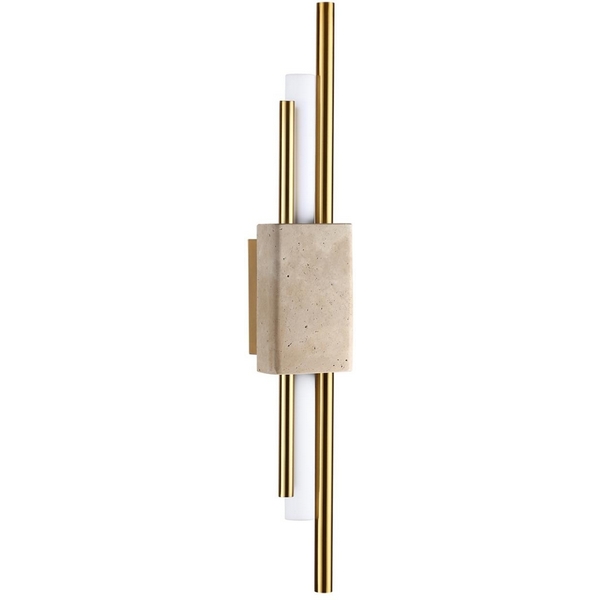 

Настенный светильник светильник Odeon Light Travertino 7034/10WL камень/акрил/металл IP20 LED 10W 3000K 220V, Золото, Travertino 7034/10WL
