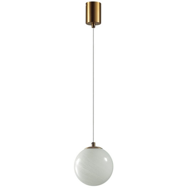 Изображение товара Подвесной светильник Odeon Light Magia 7109/1A бронзовый с белым абажуром