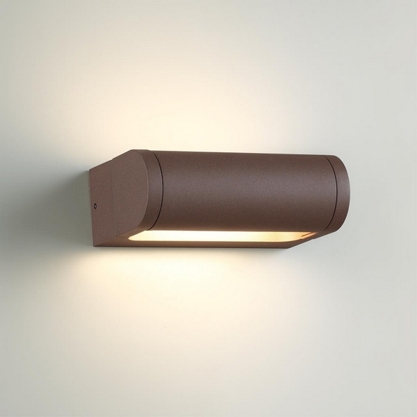 

Настенный светильник уличный Odeon Light Twinset 7118/12WL коричневый/металл IP65 LED 12W 450Лм 3000K 140° 220V, Twinset 7118/12WL