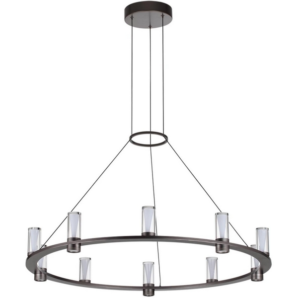 

Подвесной светильник Odeon Light Defance 7143/70L черный gun powder/акрил/металл IP20 LED 60W 3830Лм 3000K 180° 220V, Defance 7143/70L