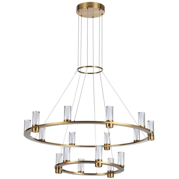 

Подвесная люстра Odeon Light Defance 7144/110L античная бронза/акрил/металл IP20 LED 93W 5960Лм 3000K 180° 220V, Defance 7144/110L