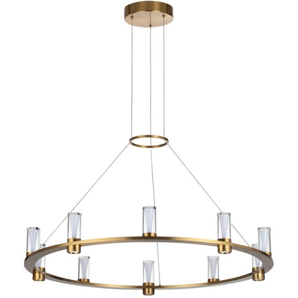 

Подвесной светильник Odeon Light Defance 7144/70L античная бронза/акрил/металл IP20 LED 60W 3830Лм 3000K 180° 220V, Defance 7144/70L