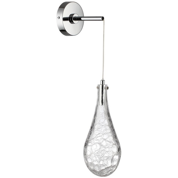 

Бра Odeon Light BRAID 7148/5WL хром/стекло/металл IP20 LED 4W 300Лм 3000K 180° 220V, Прозрачный, BRAID 7148/5WL