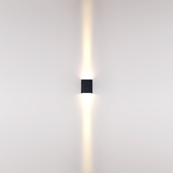 Изображение товара Фасадный светильник черный/металл Odeon Light Arrow 7188/10WL IP65 LED 2*5W 3000K 8° 85-265V