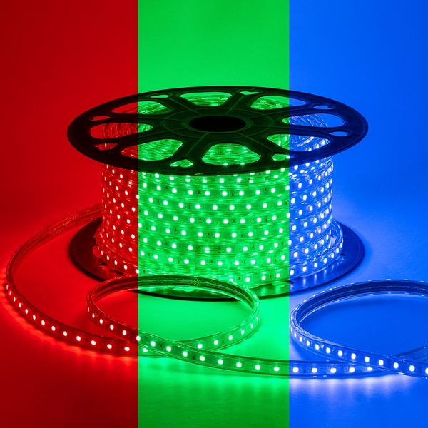 

Светодиодная лента 220В 8Вт/м SMD5050 60д/м IP65 50м RGB OGM O17-10, O17-10