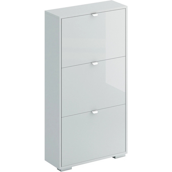 

Шкаф для обуви Reggy 3 ОГОГО (арт.434531), (ЛДСП/Белый) ОГОГО Обстановочка!, Reggy and Wide 434531