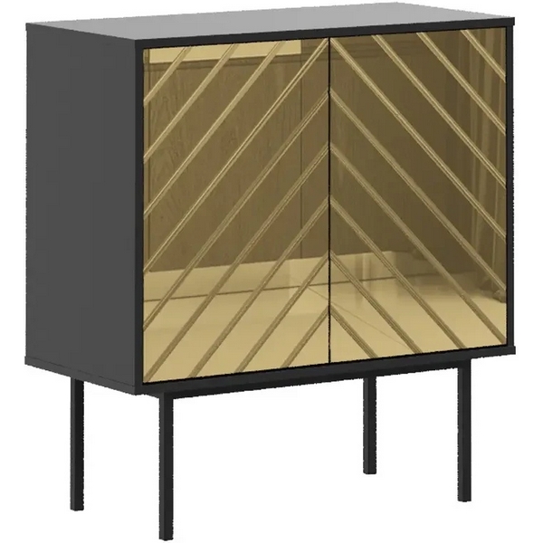 

Шкаф Boho низкий ОГОГО (арт.578511), (ЛДСП/Черный,Золотой) ОГОГО Обстановочка!, Boho 578511