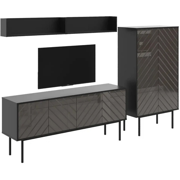 

Композиция Boho 6 ОГОГО (арт.578607), (ЛДСП/Коричневый,Черный) ОГОГО Обстановочка!, Boho 578607