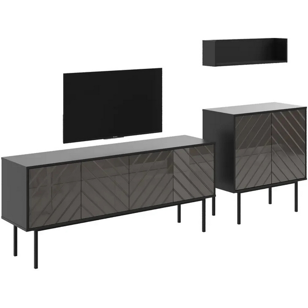 

Композиция Boho 4 ОГОГО (арт.578671), (ЛДСП/Коричневый,Черный) ОГОГО Обстановочка!, Boho 578671