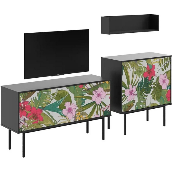 

Композиция Boho Color 1 ОГОГО (арт.599550), (ЛДСП/Черный) ОГОГО Обстановочка!, Boho Color 599550