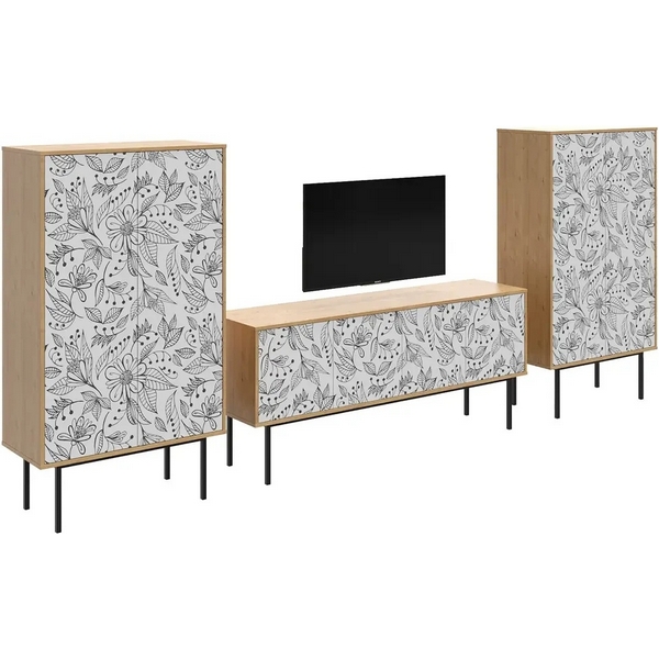 

Композиция Boho Color 5 ОГОГО (арт.599588), (ЛДСП/Дуб Корбридж) ОГОГО Обстановочка!, Boho Color 599588