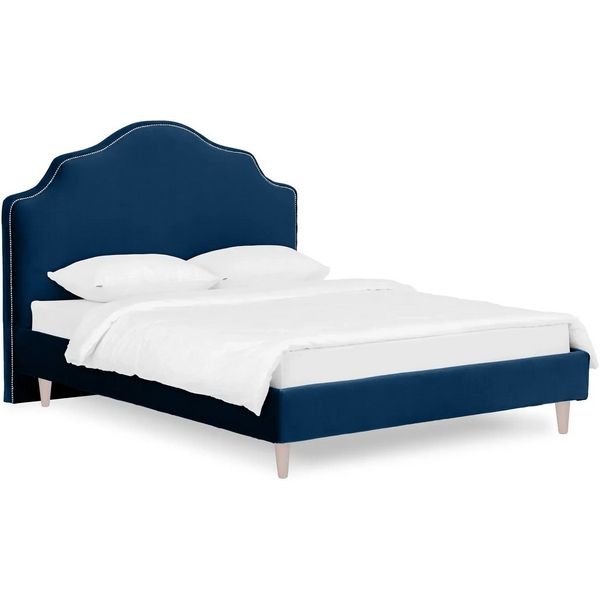 

Кровать Queen II Victoria L 1600 ОГОГО (арт.652876), (Ткань/Синий) ОГОГО Обстановочка!, Queen Ii 652876