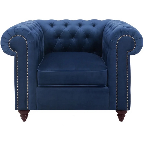 

Кресло Chester Classic ОГОГО (арт.665408), (Ткань/Синий) ОГОГО Обстановочка!, Chester Classic 665408