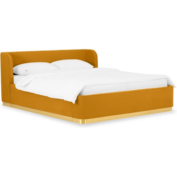 

Кровать Vibe 1600 ОГОГО (арт.748490), (Ткань,Шенилл/Желтый) ОГОГО Обстановочка!, Vibe 748490