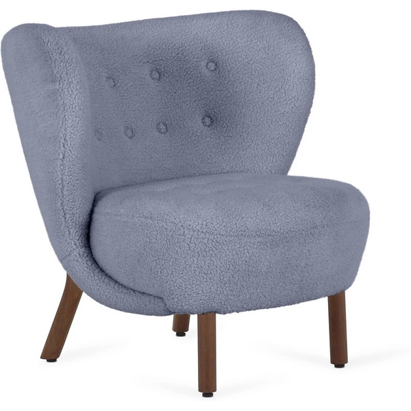 

Кресло Lounge Wood ОГОГО (арт.819082), (Искусственный мех/Синий) ОГОГО Обстановочка!, Lounge 819082