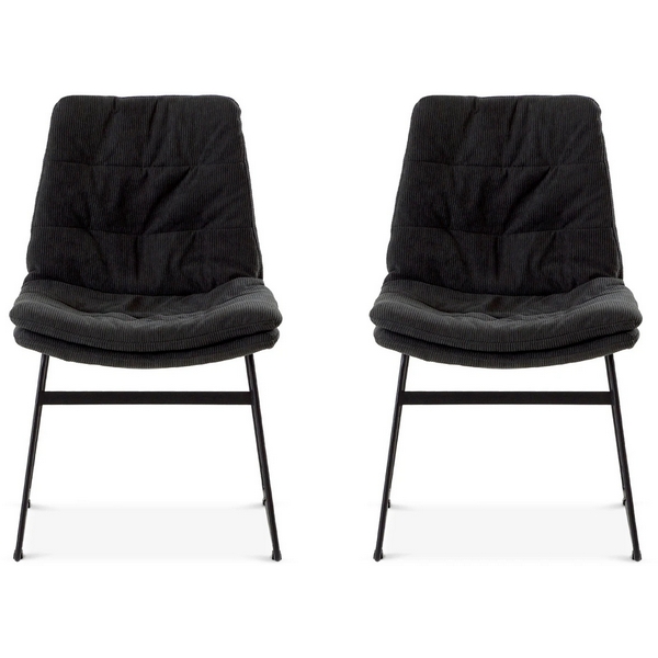 Изображение товара Обеденные стулья Vitra ОГОГО Обстановочка! Вельветовые серые и черные Изображение товара Обеденные стулья Vitra ОГОГО Обстановочка! Вельветовые серые и черные