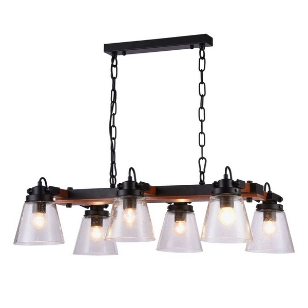 

Подвесная люстра Omnilux Borgo OML-51003-06, Черный, Borgo OML-51003-06