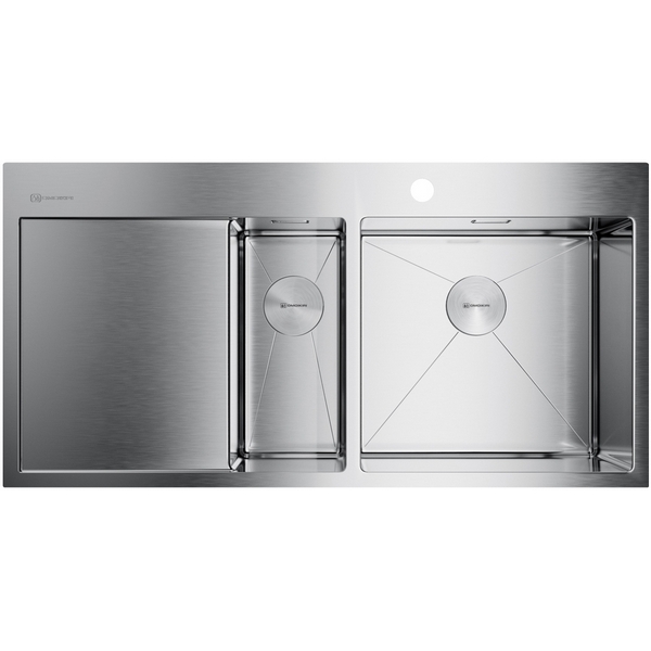 Изображение товара Мойка Omoikiri Akisame 100-2-IN-R из нержавеющей стали с двумя чашами