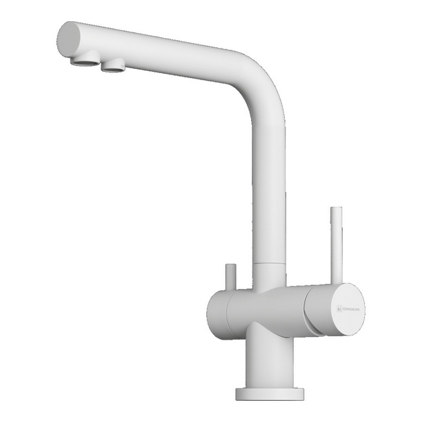 Изображение товара Смеситель для кухни Omoikiri Nagano-P-WH латунь/белый 4974054