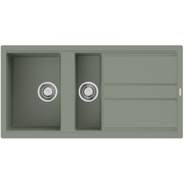 

Мойка Omoikiri Kitagawa 100-2-WG Artceramic/wind green, Kitagawa 4993252