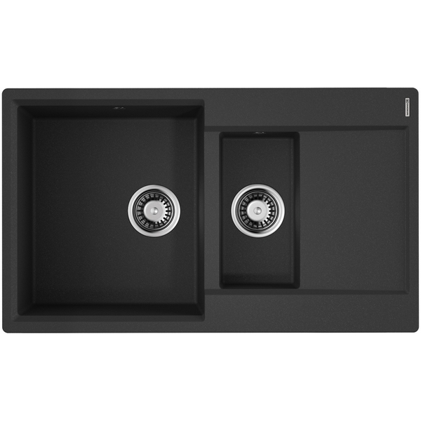 

Мойка Omoikiri Daisen 86-2-BL Artgranit/черный, Daisen 4993477