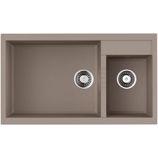 

Мойка Omoikiri Tedori 86-2-LB-SA Tetogranit/бежевый, Tedori 4993934